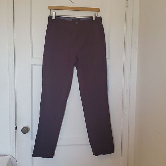 Banana Republic Aiden Chino Slim Fit Purple Men's Pants 29x32 - Picture 1 of 9